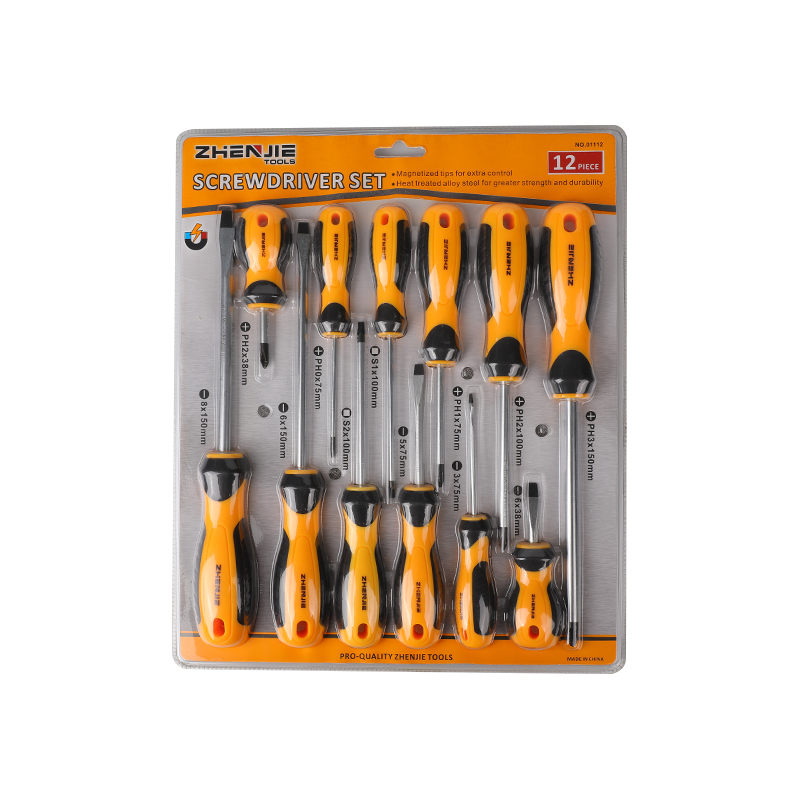 Bộ tuốc nơ vít CRV vuông & Phillips có rãnh 12 chiếc