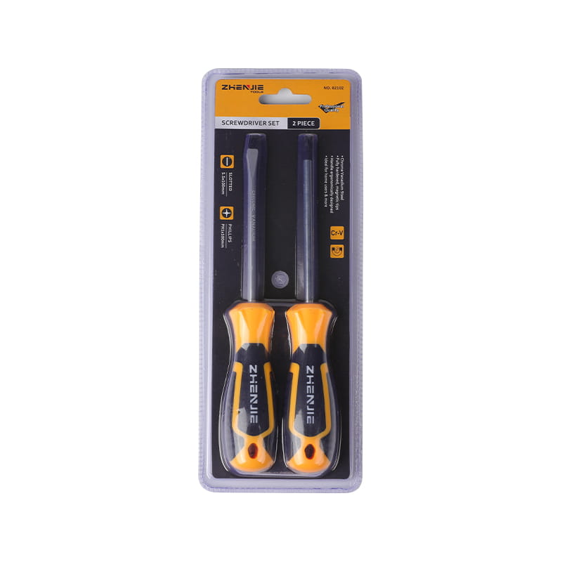2 chiếc Tay cầm được thiết kế tiện dụng Bộ tuốc nơ vít có rãnh & Phillips