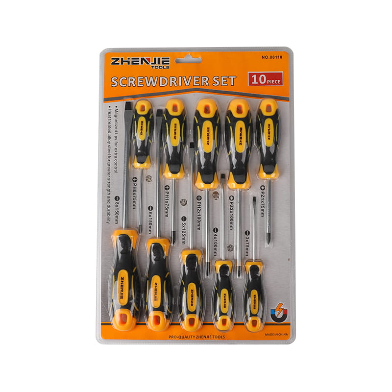 10 Bộ tuốc nơ vít Phillips Pozidriv CRV có rãnh