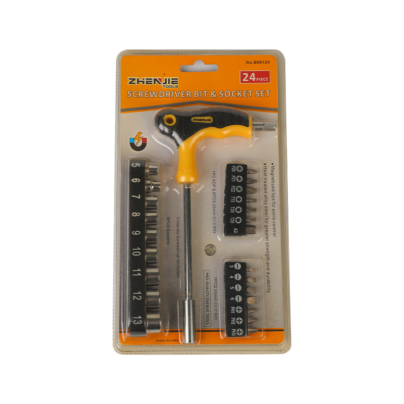 Bộ mũi khoan CRV có tay cầm hình chữ T 24 chiếc Phillips Torx Pozidriv