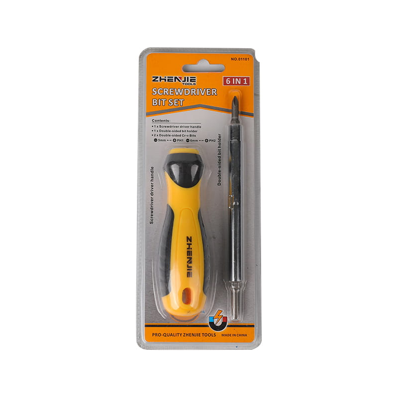Bộ mũi tuốc nơ vít Phillips & có rãnh 6 trong 1
