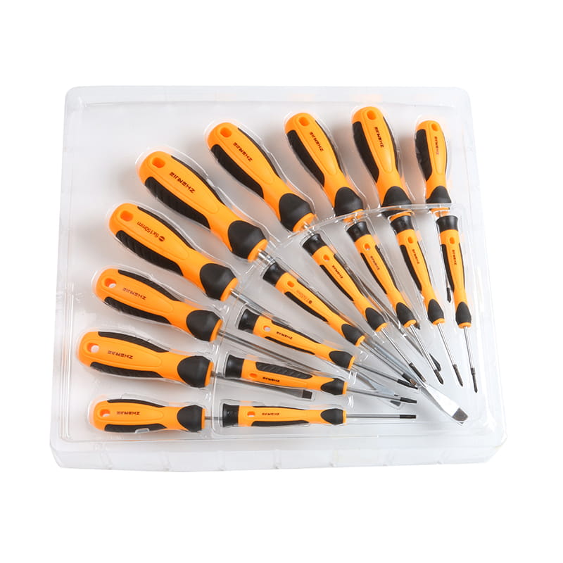 17 chiếc Khay PS & Hộp Màu Bao bì Bộ tuốc nơ vít Phillips & Torx có rãnh