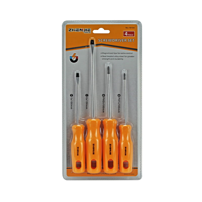Bộ tuốc nơ vít CRV tay cầm mềm 4 chiếc được bơm đôi 