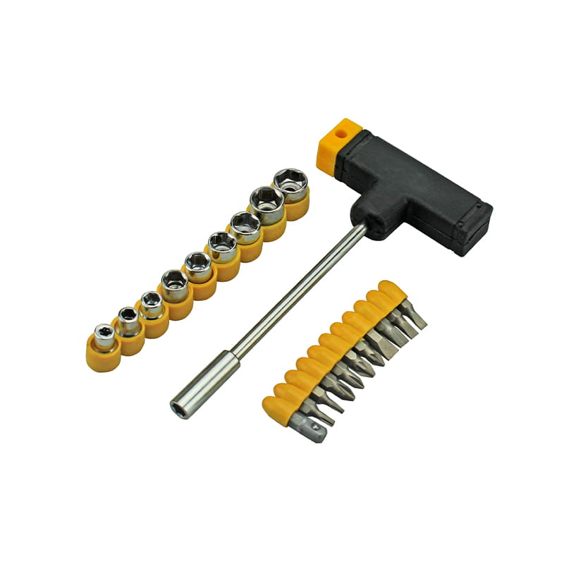 Bộ mũi khoan & ổ cắm Phillips Torx Pozidriv có rãnh 21 chiếc