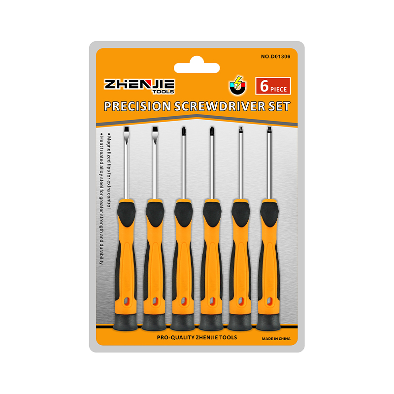6 cái Bao bì vỉ đôi có rãnh Phillips Torx Bộ tuốc nơ vít chính xác