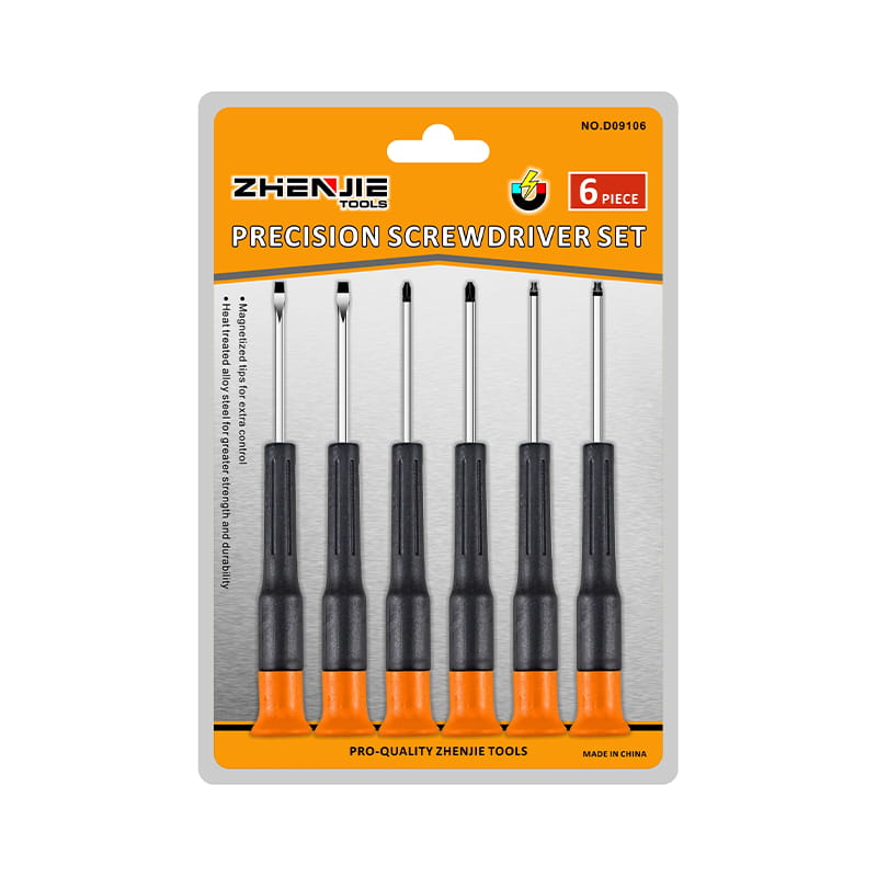 6 chiếc Tay cầm được thiết kế tiện dụng Bộ tuốc nơ vít chính xác có rãnh Phillips Torx CRV